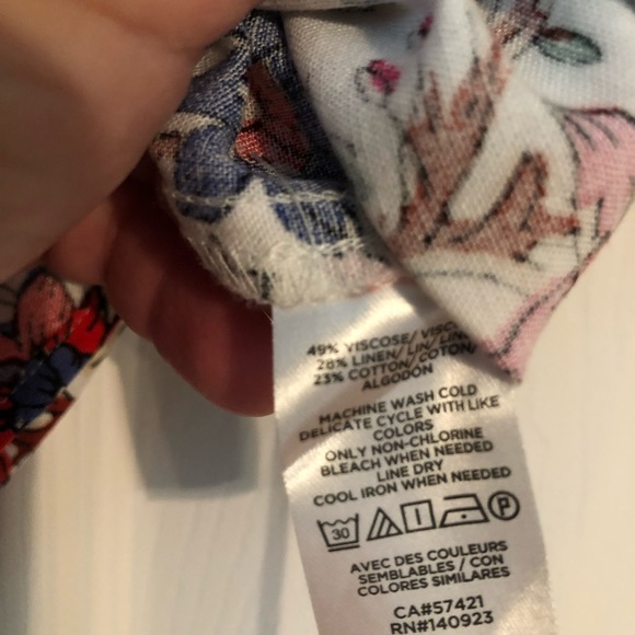 EUC Loft flowered top XS - Picture 7 of 7